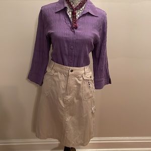 Christopher & Banks Tan coloured skirt. Size 12